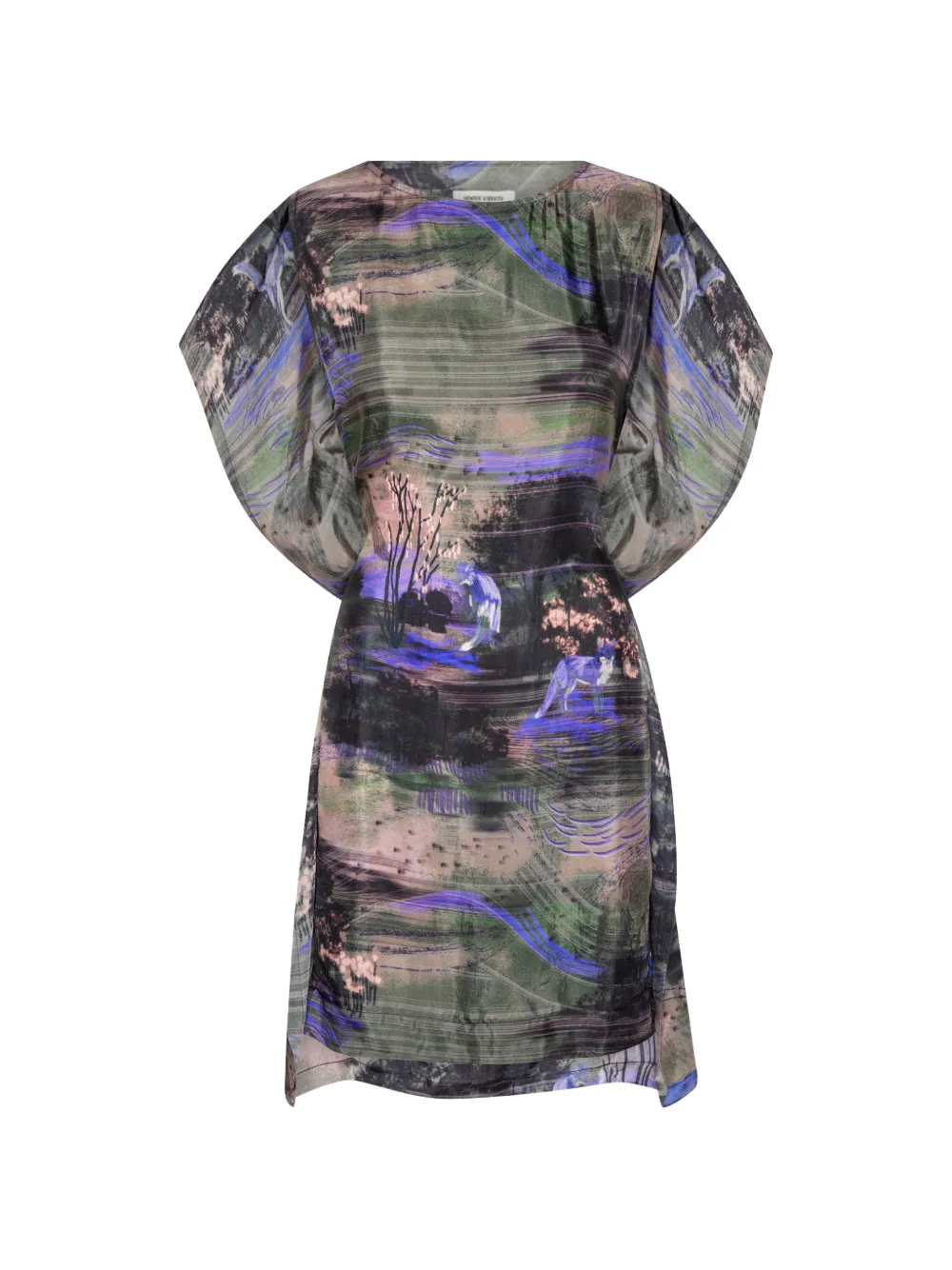 

Мини-платье прямого кроя Henrik Vibskov, зеленый