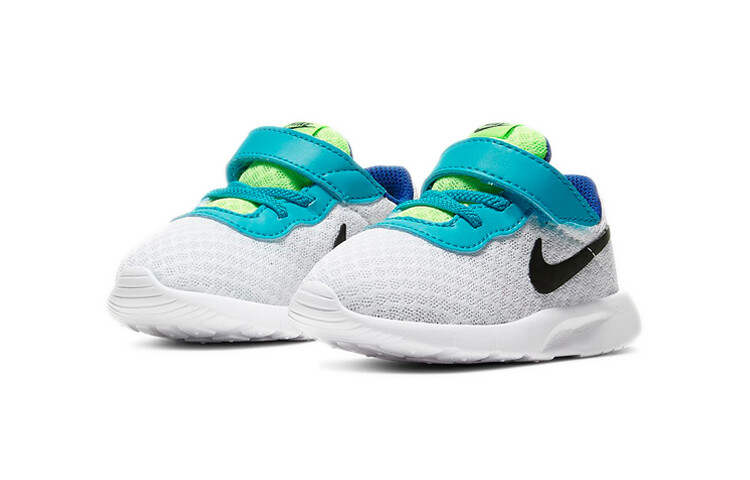 Кроссовки Nike Tanjun Toddler Shoes TD Low-top White/Oracle Light Green/Ultra Blue/Black — фото 3
