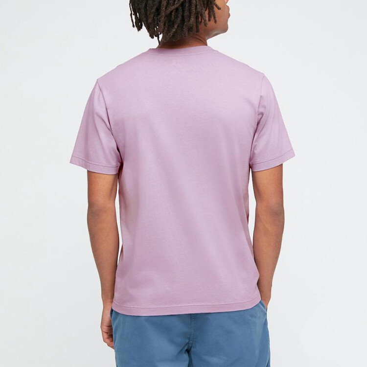 Футболка унисекс фиолетовая Uniqlo, фиолетовый — фото 3