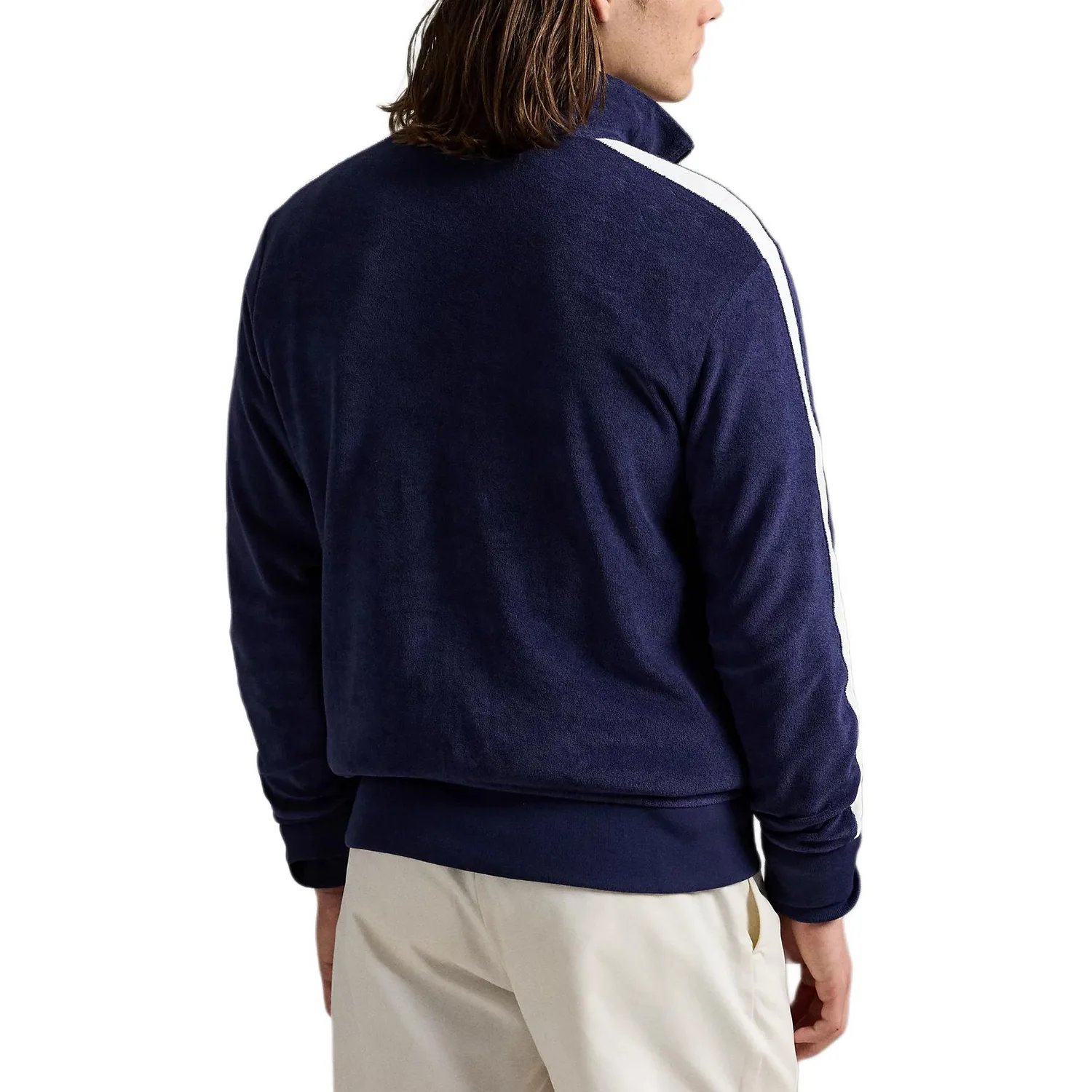 Свитшот с вышитым логотипом Polo Ralph Lauren, морской синий — фото 4