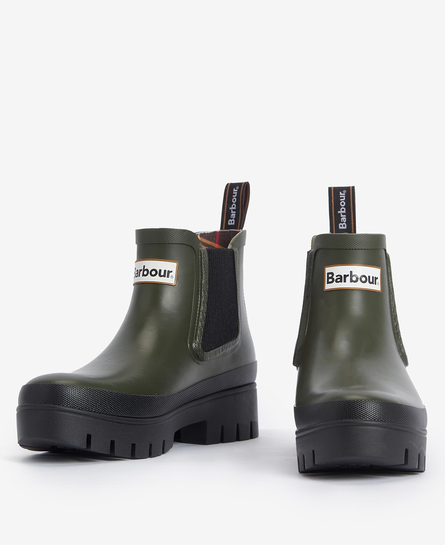 Ботинки Barbour Halton Ankle Wellingtons, Olive-Black — фото 2