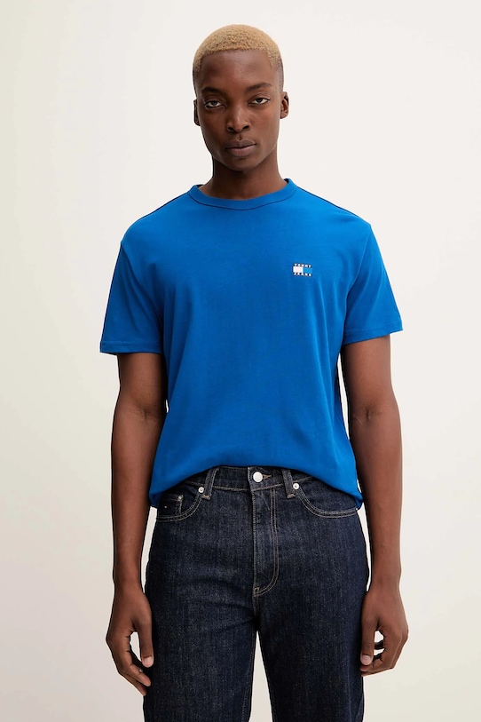 

Хлопковая футболка Tommy Jeans, темно-синий