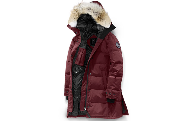 Canada Goose Куртка пуховая Shelburne женская винно-красная, Wine Red — фото 3