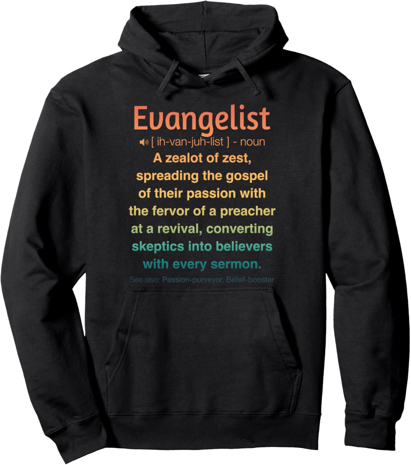 

Забавная толстовка с изображением евангелиста Funny Evangelist, черный