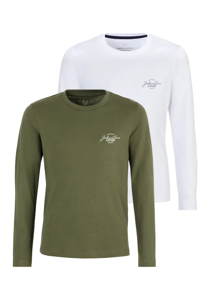 

Детская рубашка с длинными рукавами Jack & Jones "JJ FERRIS TEE LS CREW NECK" Jack & Jones Junior, цвет Kombu Green