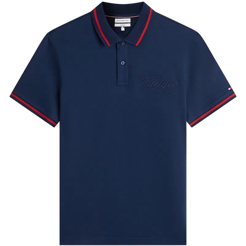 Поло Tommy Hilfiger мужское темно-синее