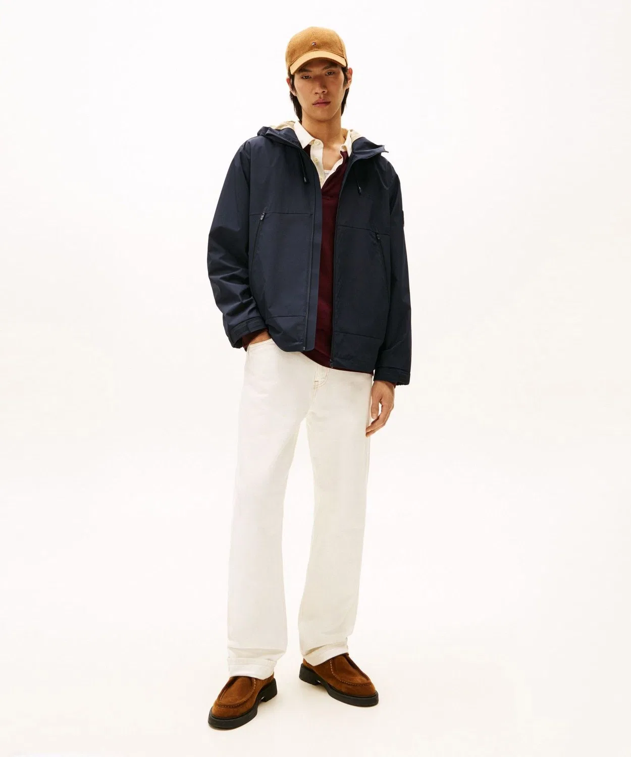 Куртка-худи на молнии Tommy Hilfiger, тёмно-синяя — фото 3