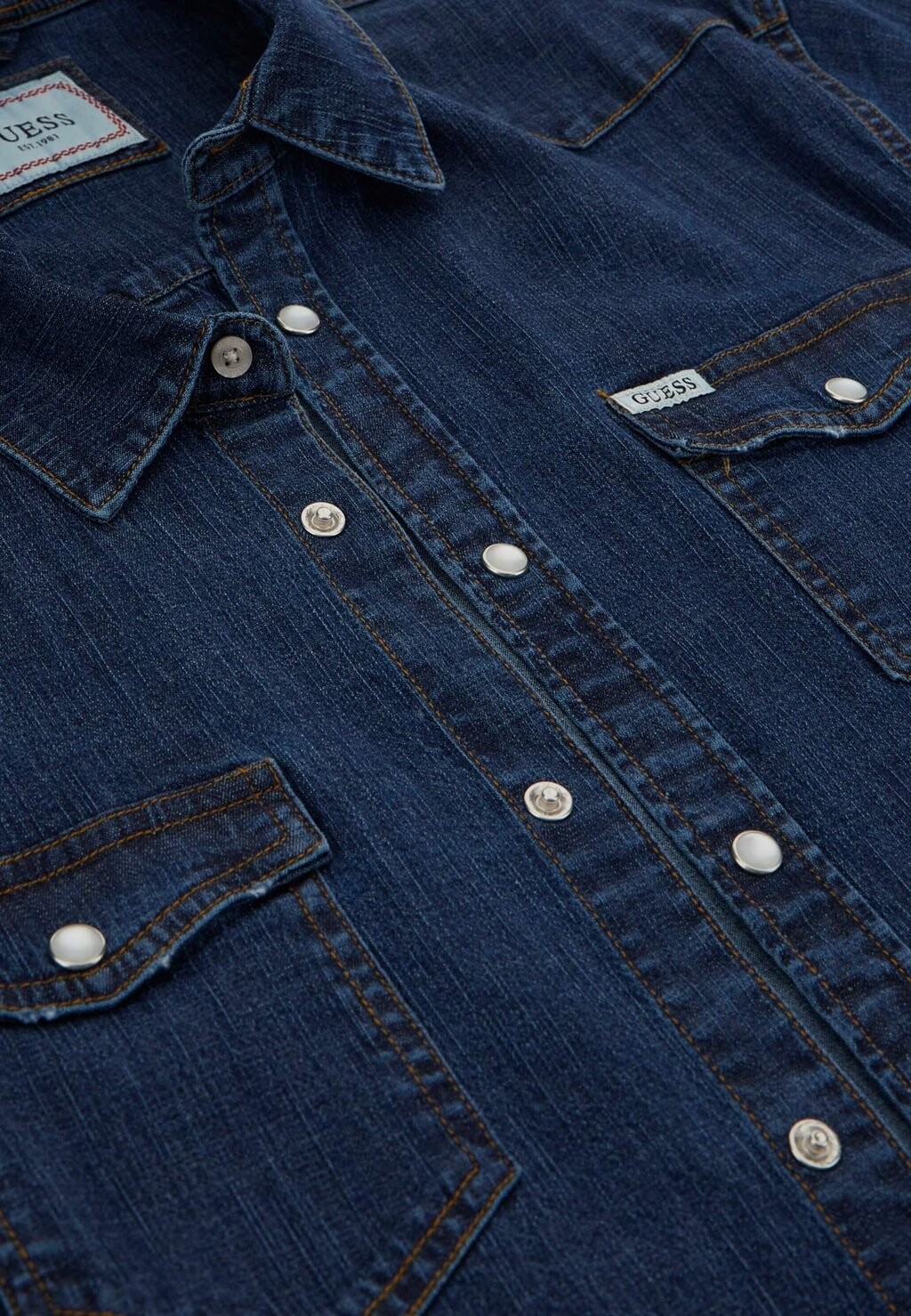 

Рубашка SLIM FIT Guess, синий