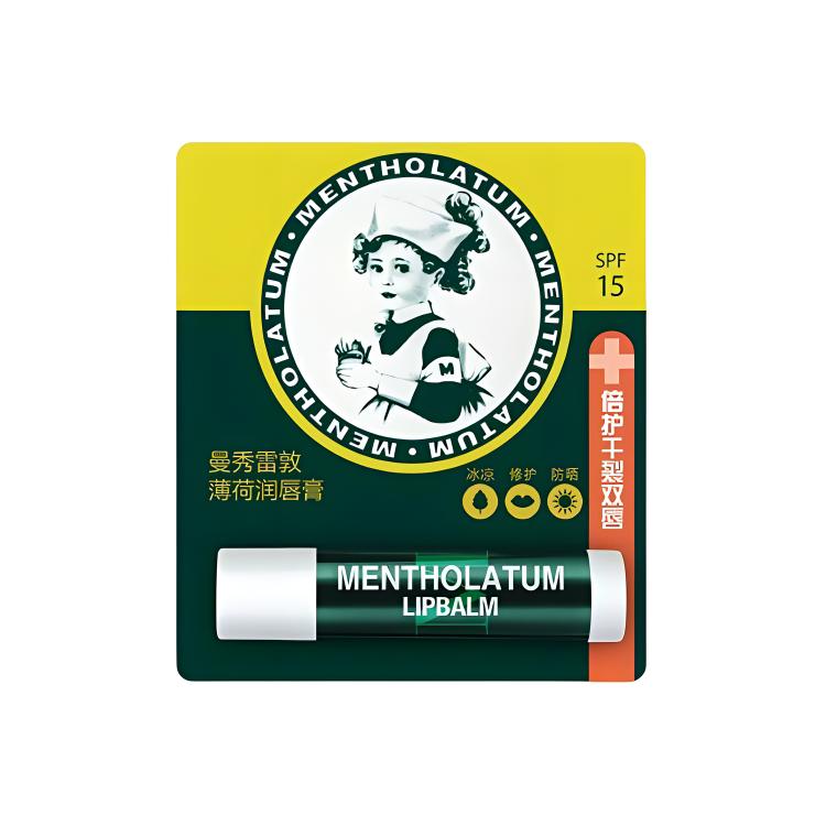 Mentholatum Мятный классический восстанавливающий бальзам для губ с солнцезащитой, увлажнением и питанием 3,5г одиночная/мультиупаковка — фото 4
