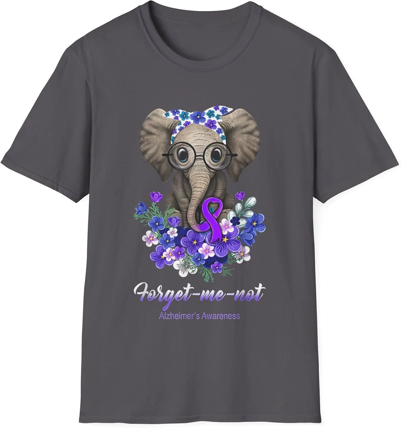 Футболка Alzheimer's Awareness Forget Me Not