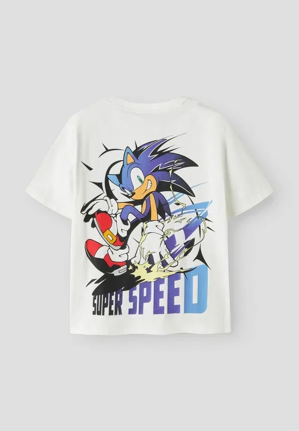 Футболка с принтом Name It Sonic, ярко-белый — фото 2