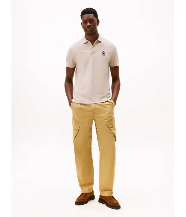 Полюс regular fit Tommy Hilfiger, бежевый — фото 2