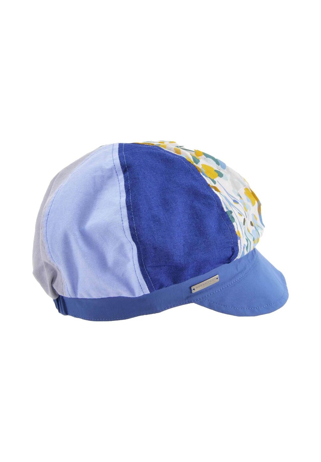 

Кепка Patchwork Newsboy 55431-0 SEEBERGER, цвет Platin/platin