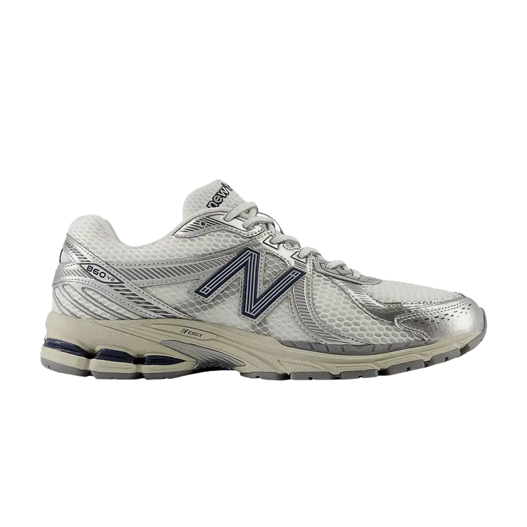 

Кроссовки New Balance 860v2 'White Silver', серебряный