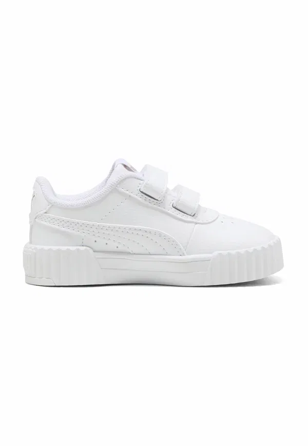 Кроссовки детские Puma Carina 3.0 v inf, белый с золотым — фото 4