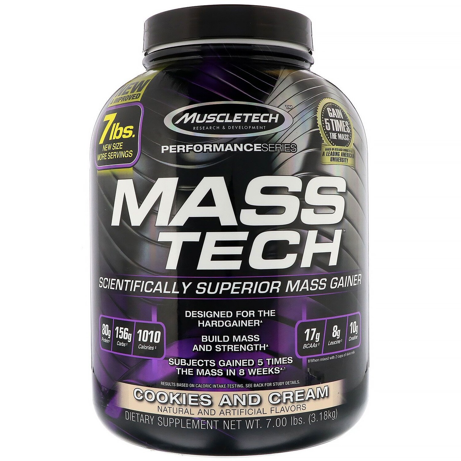 

Muscletech Mass-Tech превосходный продукт для набора массы печенье и сливки 7,00 фунтов (3,18 кг)