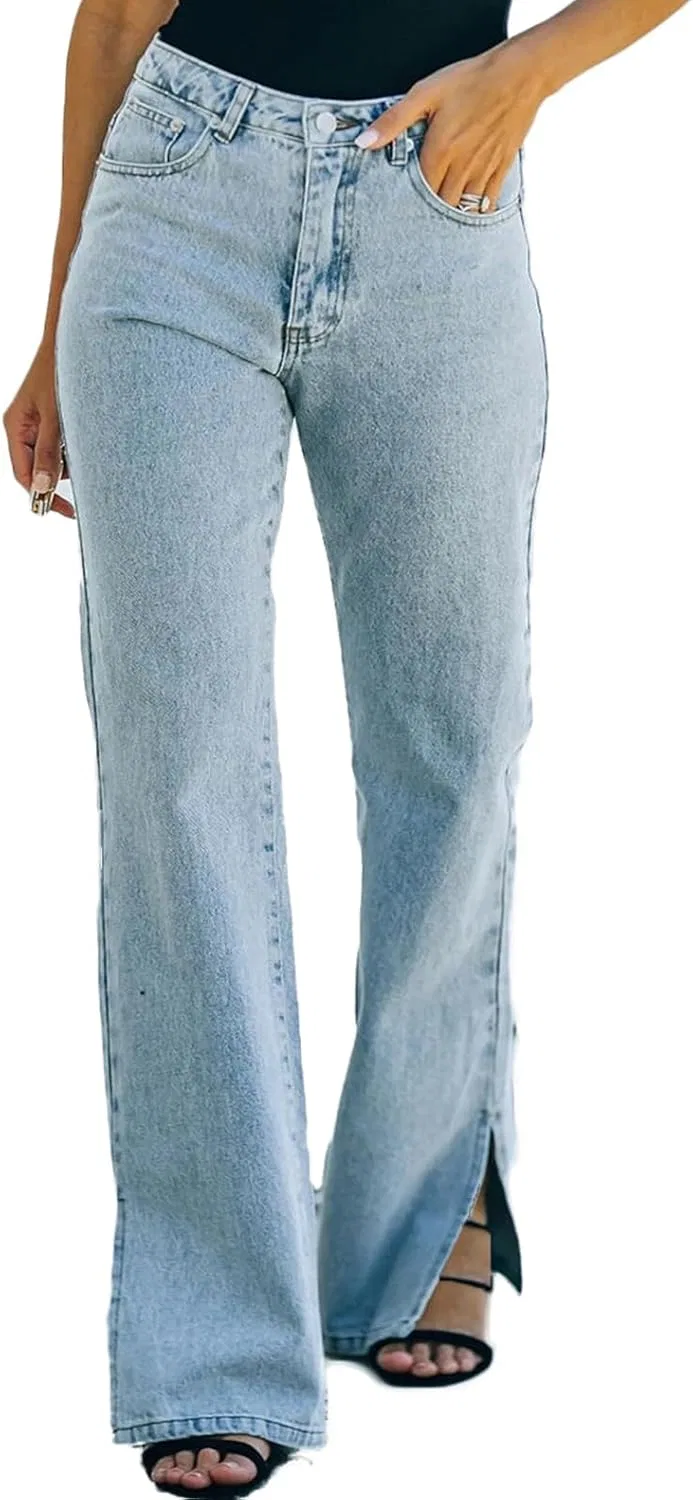 Джинсы прямые женские Light Blue