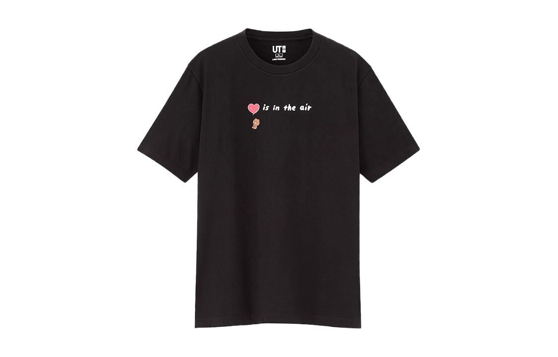 

Футболка унисекс черная Uniqlo, черный