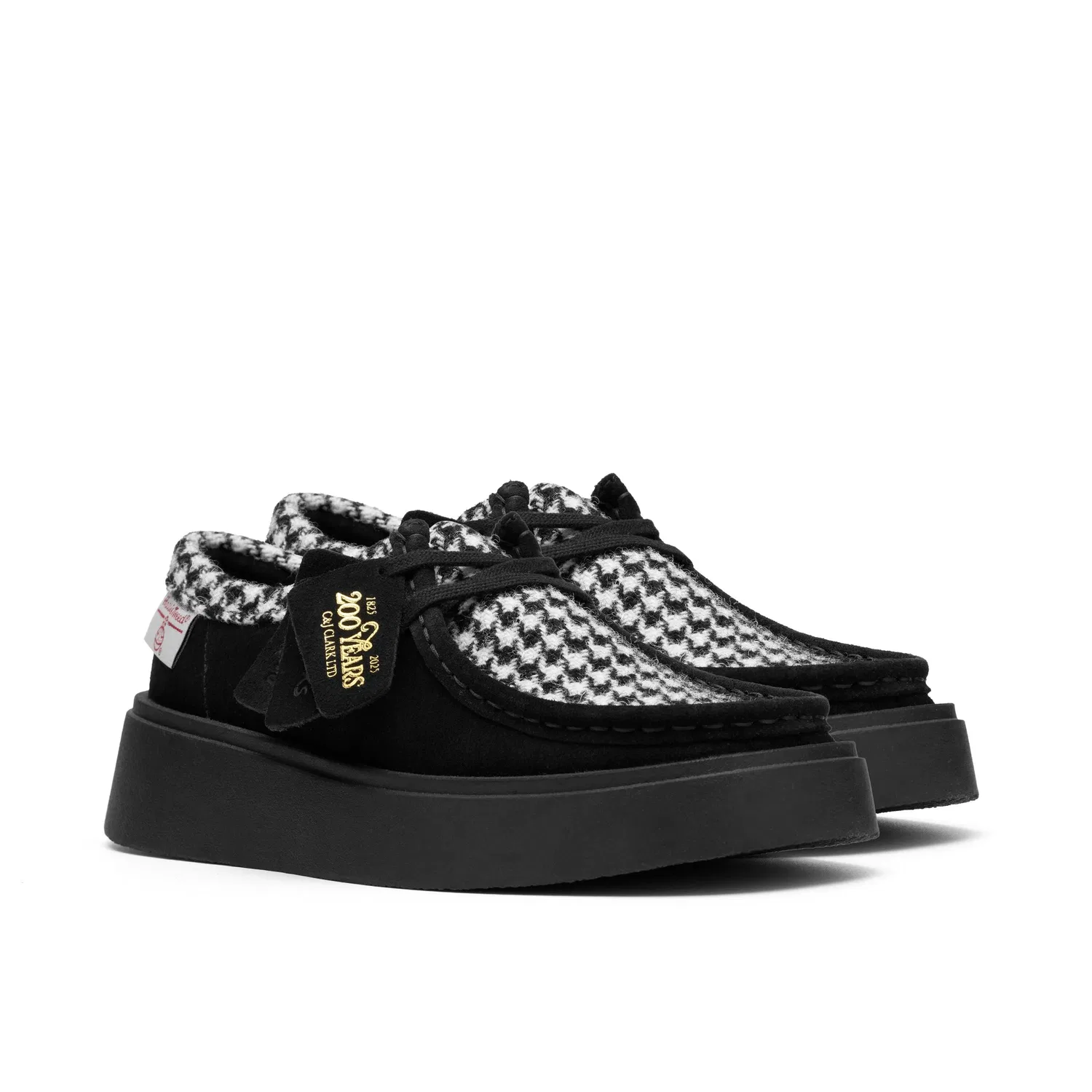 Кроссовки кожаные Torview W черный Tweed Combination Lace Up Clarks, черный — фото 4