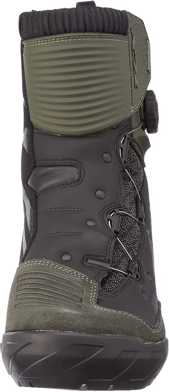 Мужские мотоциклетные ботинки TCX Infinity 3 Mid WP, Black Military Green — фото 2