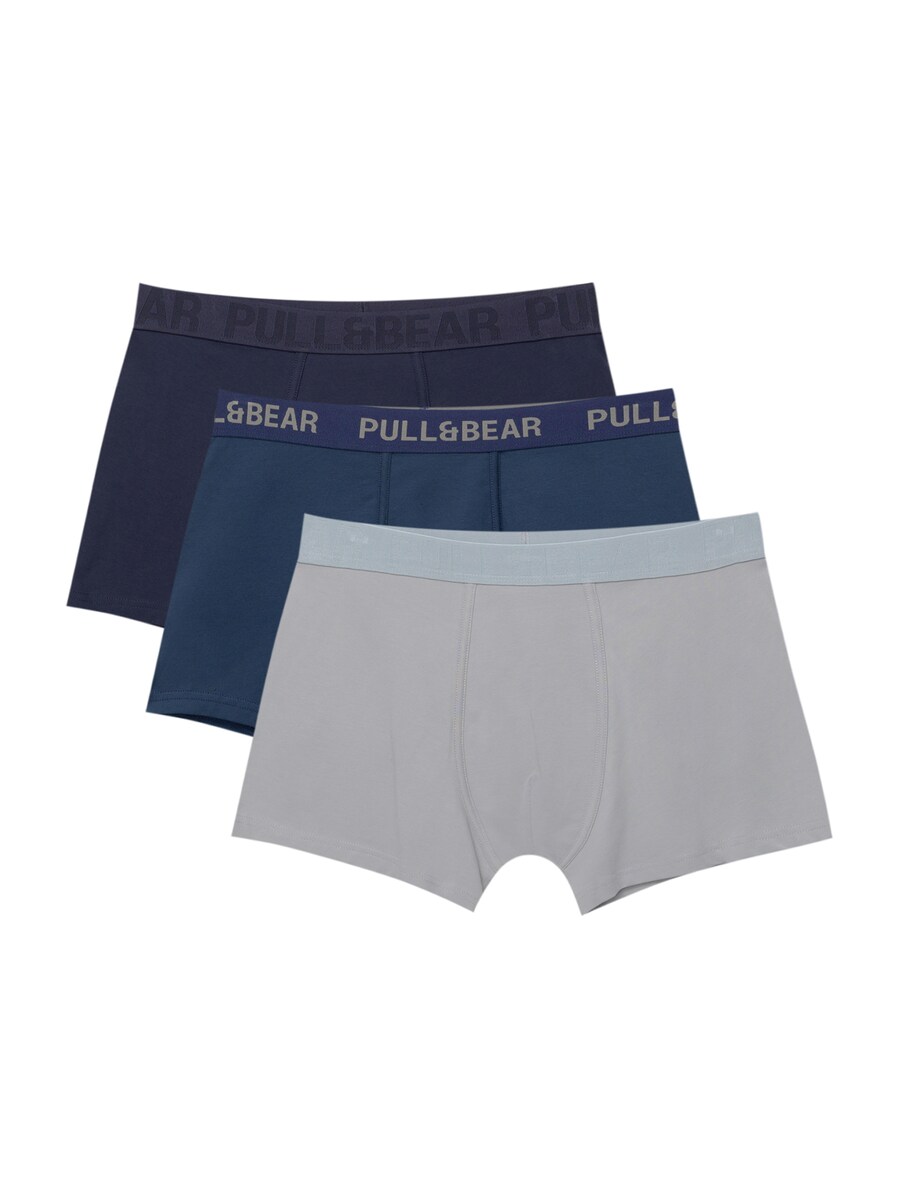 

Боксеры Pull&Bear, цвет Navy/Night blue/Grey