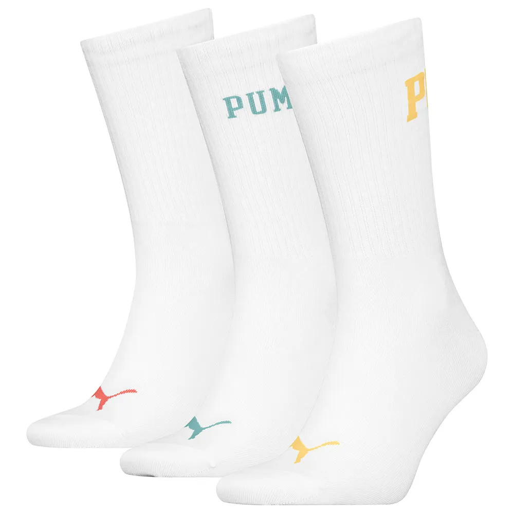 

Носки 3 шт Puma Logo crew, белый
