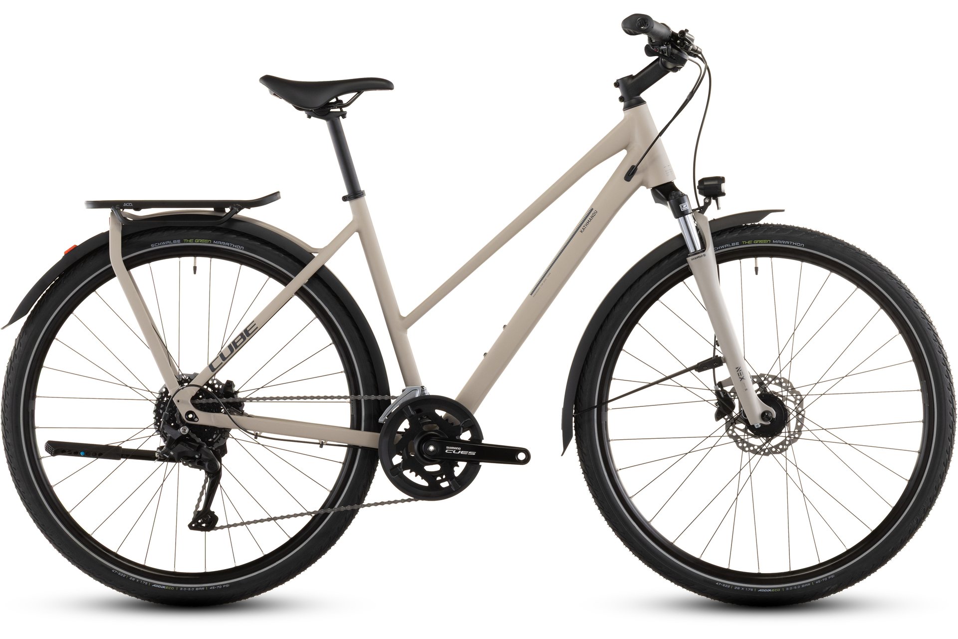 

Трекинговый велосипед Cube Kathmandu one - 28 дюймов - trapez - 2026, grau | oatgrey´n´grey