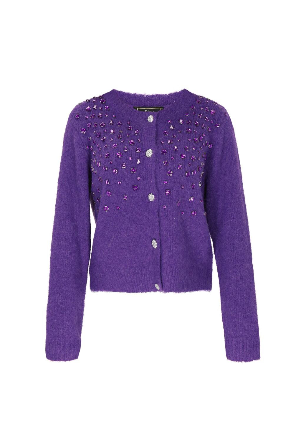 

Faina Вязаный кардиган в фиолетовом цвете