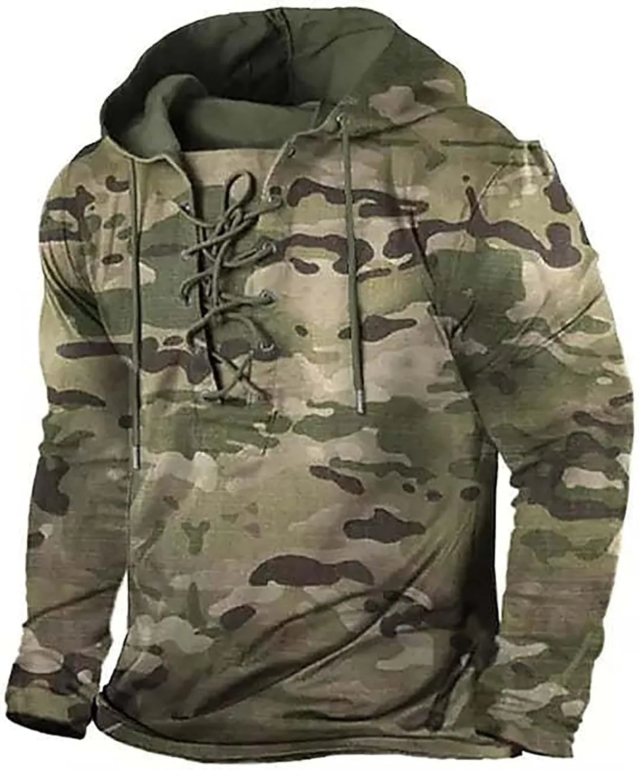 

Мужской худи Casual с длинным рукавом, принт в клетку, кружевная шнуровка xoxingysm