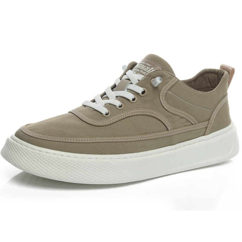 

SENJIALUO Скользоустойчивые износостойкие дышащие легкие мужские низкие кеды из холста абрикос, цвет Apricot