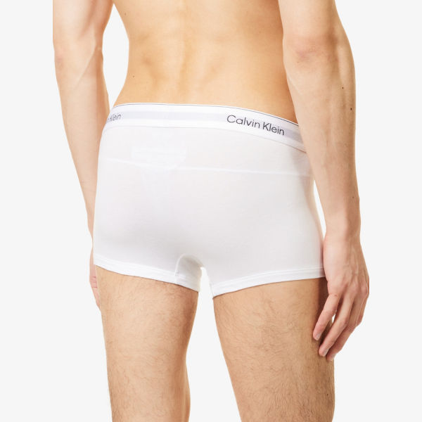 Трусы хлопковые Calvin Klein Icon с логотипом, 3 пары — фото 3