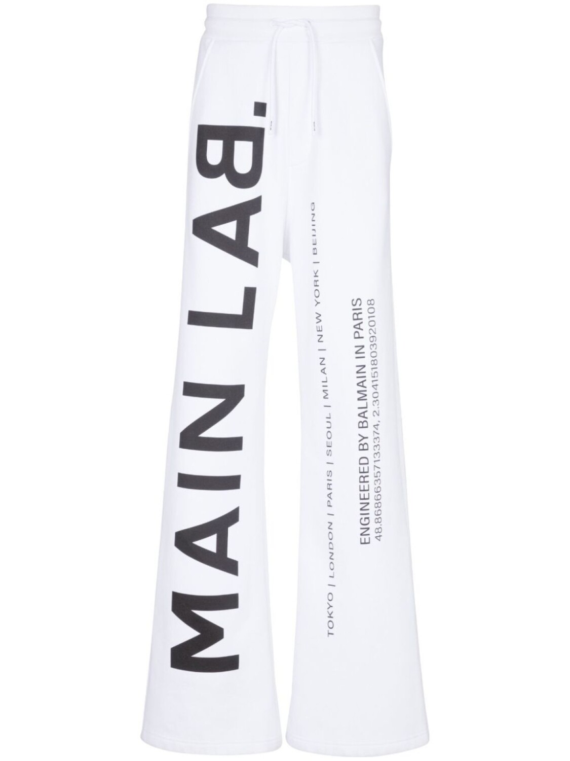 

Balmain спортивные брюки Main Lab, белый