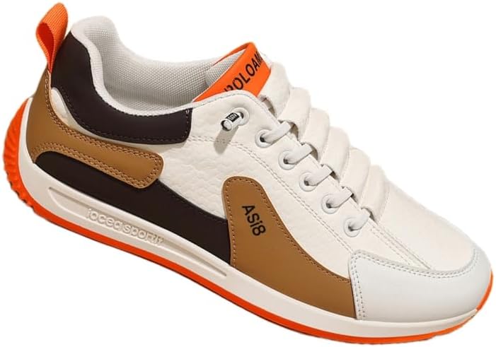 

Мужские спортивные кроссовки- удобные и нескользящие повседневные кроссовки с резиновой подошвой, шнуровкой и мягкой подкладкой. Подходят для всех сезонов и идеально подходят для повседневной носки Hoalox, оранжевый