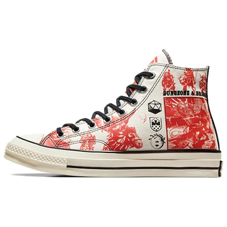 

Кеды Chuck Taylor All Star 70 Hi Dungeons & Dragons Egret Converse, белый/красный/черный