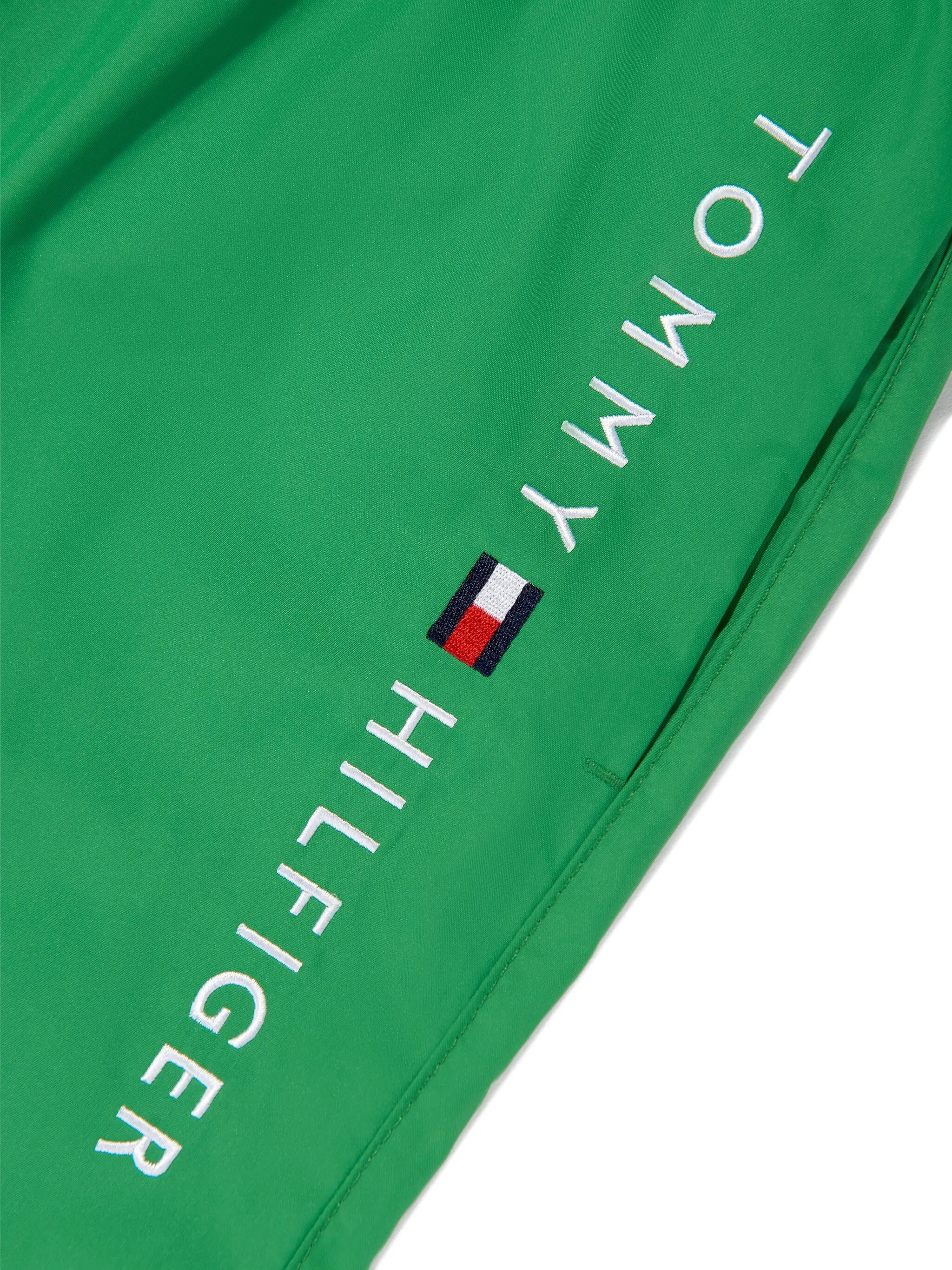 Плавки-шорты с вышитым логотипом Tommy Hilfiger Junior, зеленый — фото 3