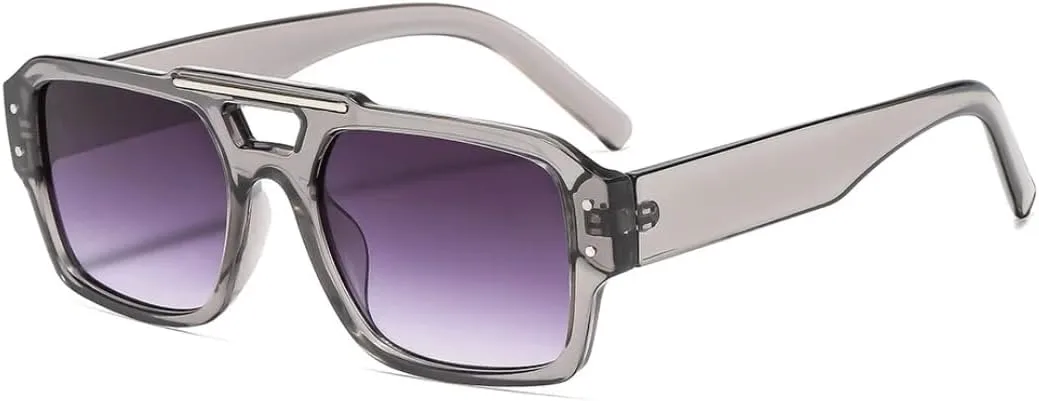 

Солнцезащитные очки для мужчин и женщин - защита UV400 - крупная оправа с градиентными линзами Rivet для занятий спортом на открытом воздухе и вождения DSVIGF, Grey