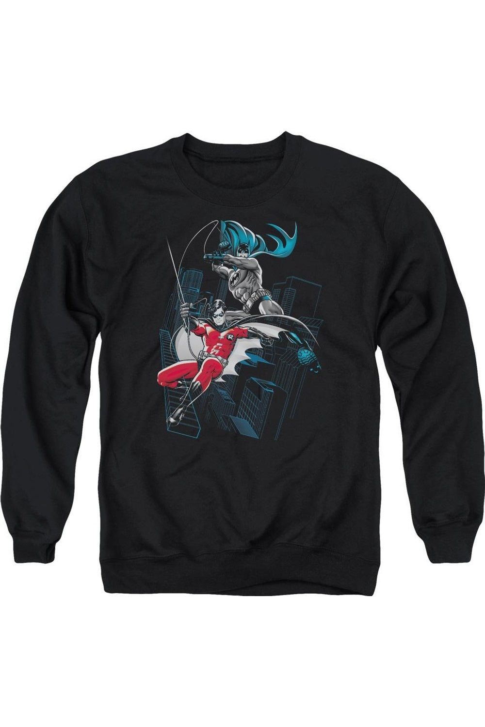

Толстовка Batman Black And White для взрослых с круглым вырезом Gildan