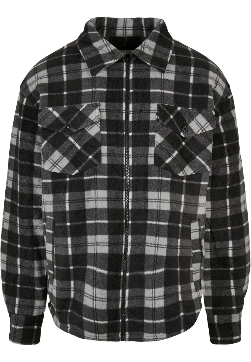 

Куртка всепогодная URBAN CLASSICS " Urban Classics Men's Plaid Teddy Lined Shirt Jacket" (1 шт.), без капюшона, белый