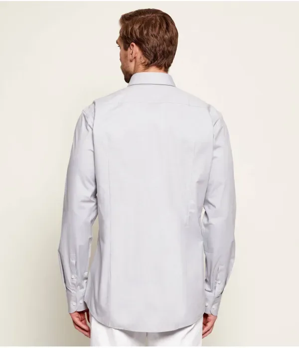 Рубашка H-HANK-K-C1-261 slim fit Boss, серый — фото 3