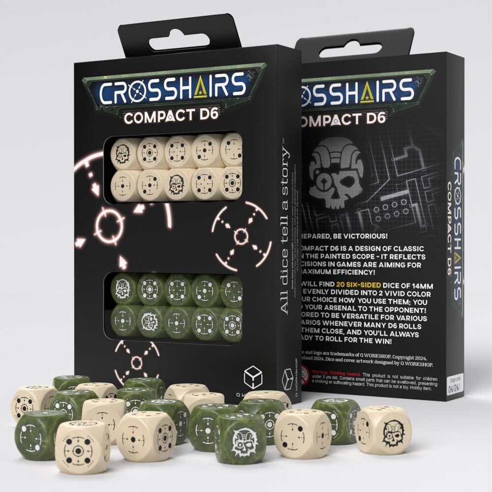 

Аксессуары Q-Workshop Crosshairs Compact d6 Set: Beige & Olive (20)