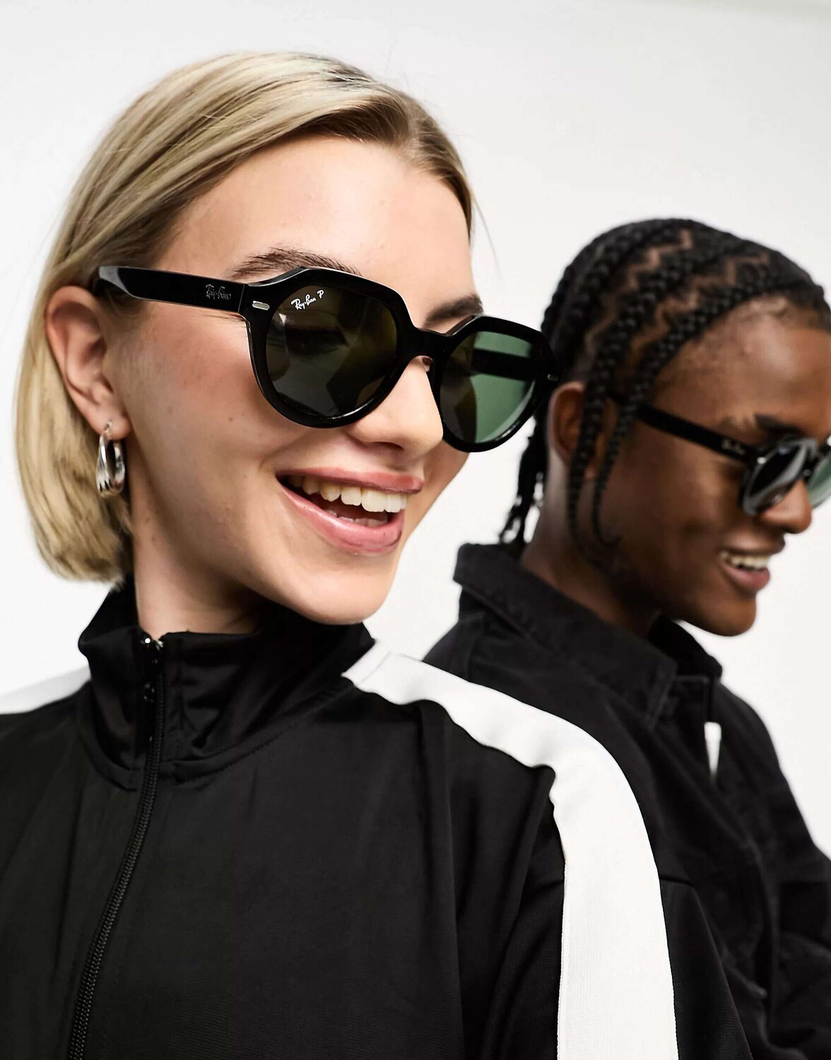 

Черные круглые солнцезащитные очки Ray-Ban gina с зеленой линзой