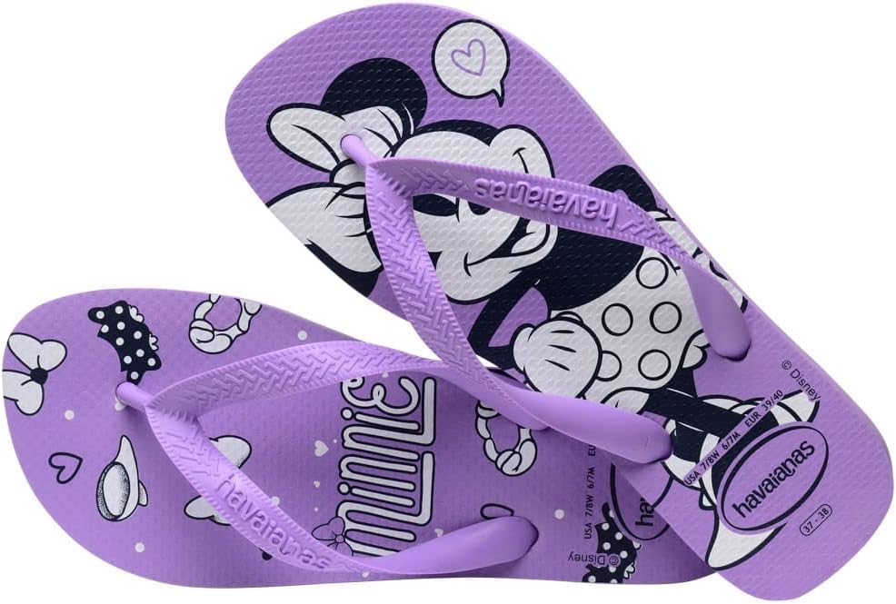 Вьетнамки Havaianas Top Disney, унисекс для взрослых, фиолетовый — фото 2