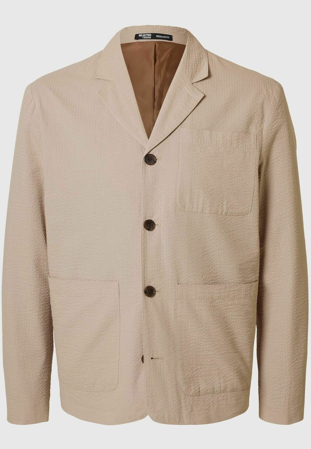 

Пиджак-блейзер HYBRID SEERSUCKER Selected Homme, песочный