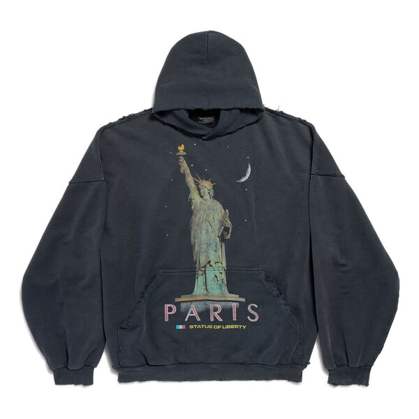 

Толстовка paris liberty hoodie oversized 'black' Balenciaga, черный