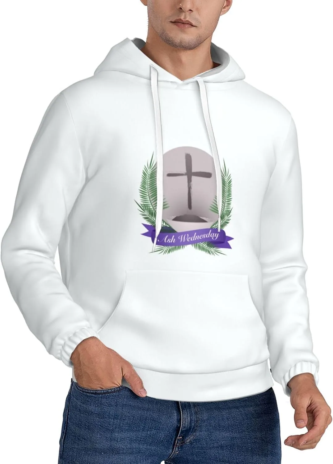 

Толстовка с капюшоном Ash Wednesday для мужчин с карманами SDERDZSE