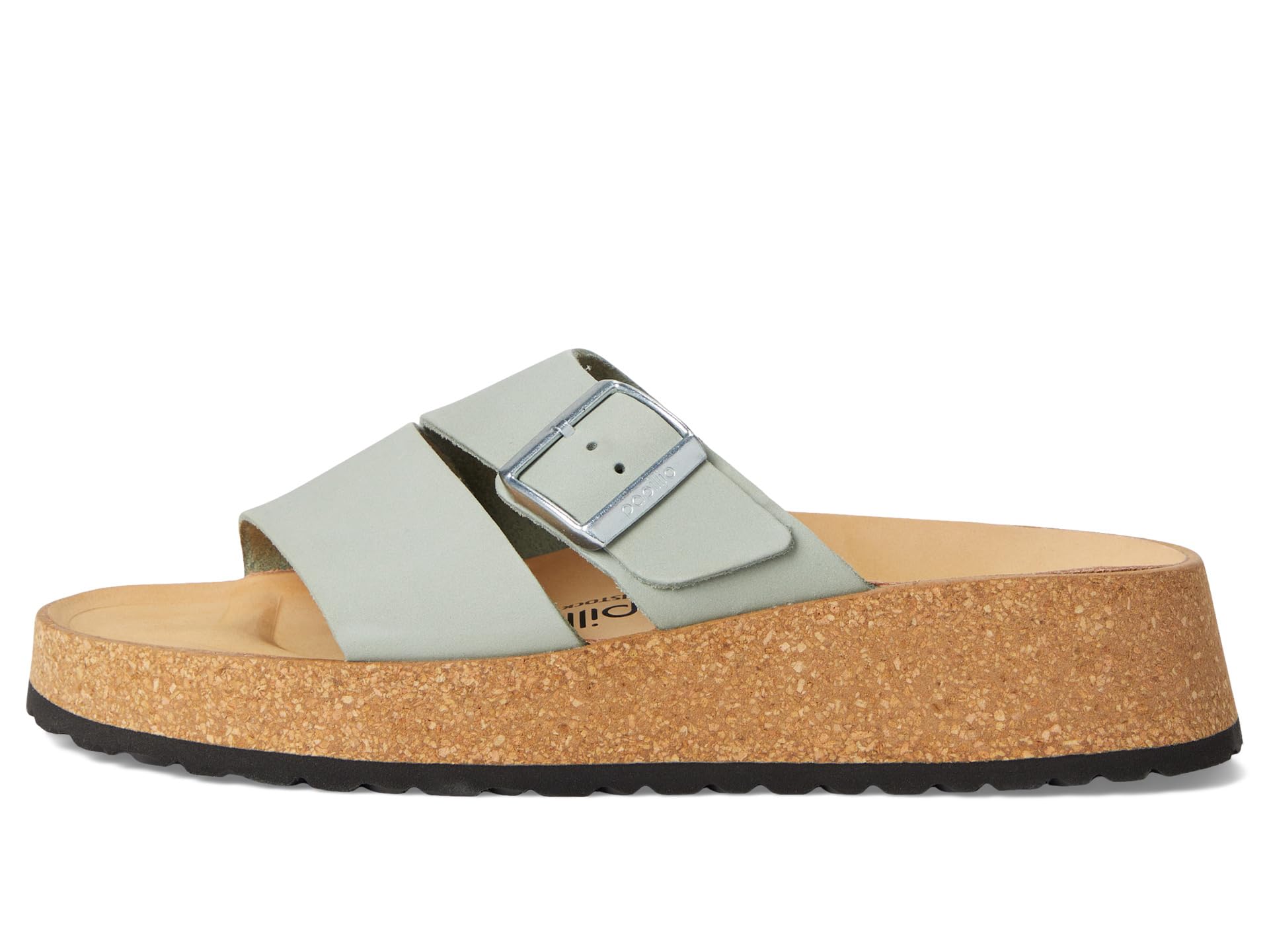 Сандалии Birkenstock Papillio By Birkenstock Almina Platform Sandal - Nubuck, Pure Sage — фото 4