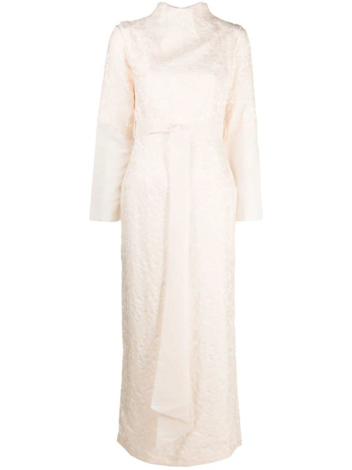 

Baruni жаккардовое платье макси с поясом, серый