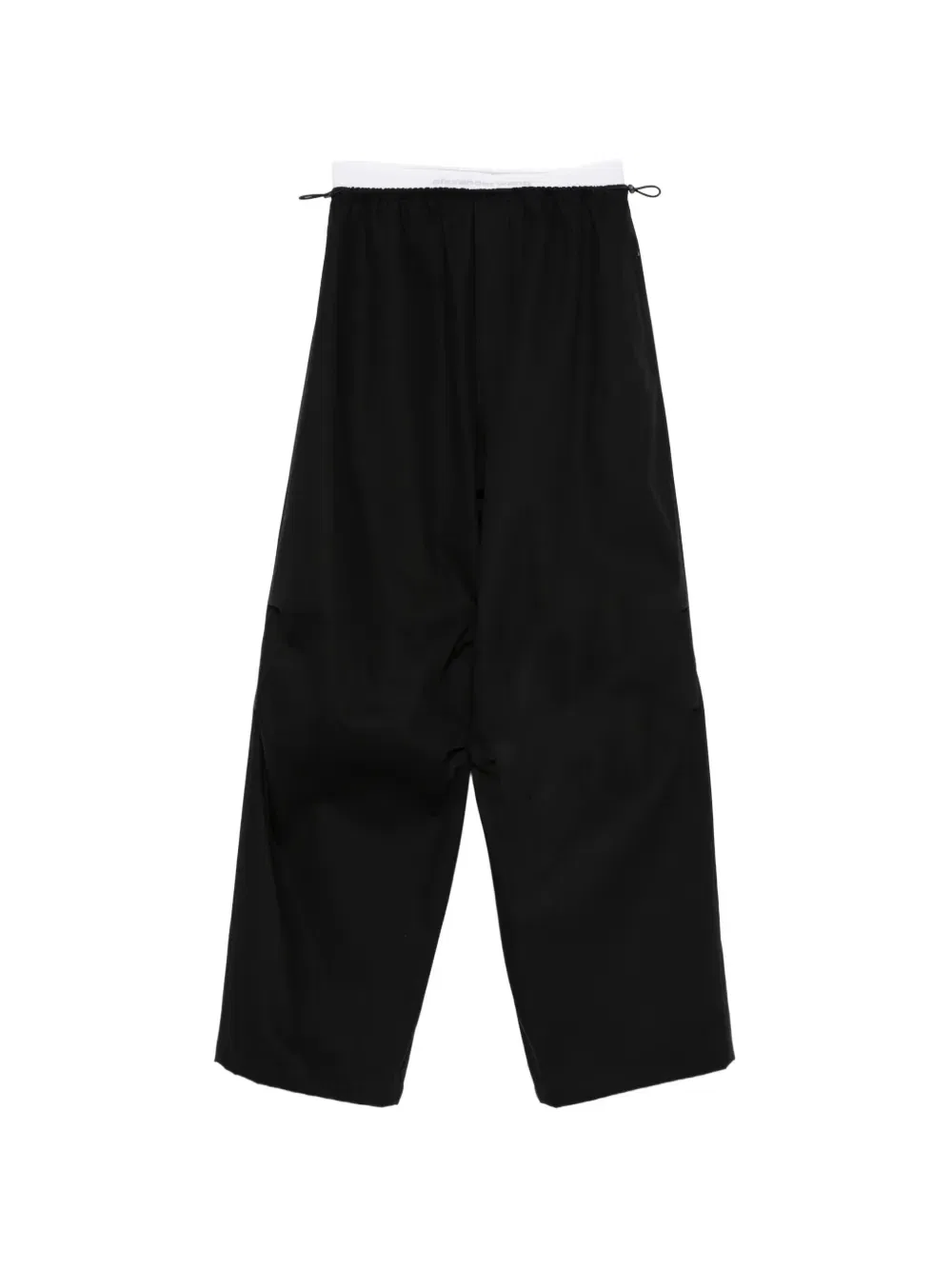 Брюки с эластичным поясом и логотипом Alexander Wang, черный