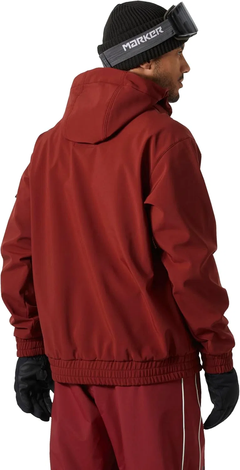 Helly Hansen Толстовка Helly-Hansen Ullr D Ridable Hoodie унисекс, спортивная толстовка, легкая, дышащая, одежда для активного отдыха, 180 Mars Red — фото 4