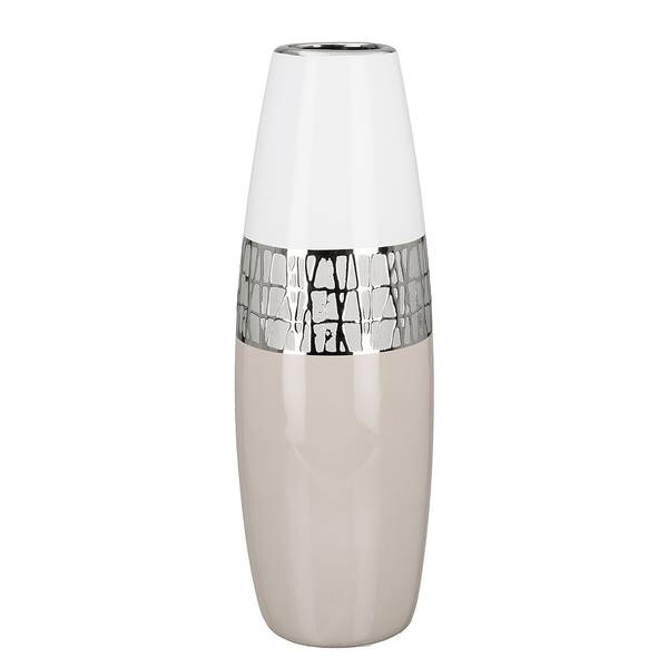 

Декоративная ваза GILDE Pico цвет beige/silber/weiß